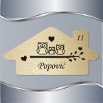 Pločica za vrata Tri sove - Slika 3