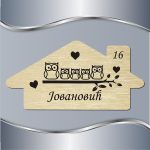 Pločica za vrata Pet sova - Slika 4