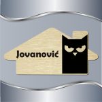 Pločica za vrata Sova no sleep