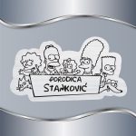 Pločica za vrata Simpsons family