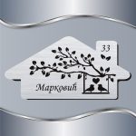 Pločica za vrata Ptičice na grani - Slika 2