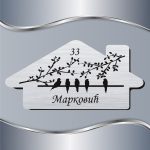 Pločica za vrata Ptice na žici - Slika 3