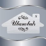 Pločica za vrata Ukrasna šara - Slika 2