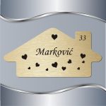 Pločica za vrata Srca - Slika 4