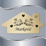 Pločica za vrata Dve ptičice - Slika 4