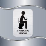 Toalet pločica Thinking room - man