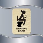 Toalet pločica Thinking room - woman - Slika 2