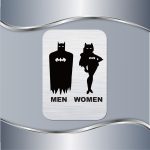 Toalet pločica Batman and Batwoman