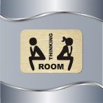 Toalet pločica Thinking room - man and woman - Slika 2