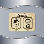 Toalet pločica Muški i ženski toalet - Slika 2