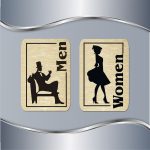 Toalet pločice Men / Women - Slika 2