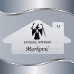 Pločica za vrata Lord of the Rings - You shall not pass