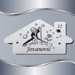 Pločica za vrata Mali princ sa teleskopom