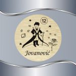 Okrugla pločica za vrata Mali princ i ruža - Slika 3