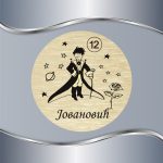 Okrugla pločica za vrata Mali princ i ruža - Slika 4