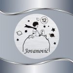 Okrugla pločica Mali princ na svojoj planeti