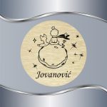 Okrugla pločica za vrata Mali princ i lisica - Slika 3