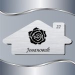 Pločica za vrata Floral 02 - Slika 3