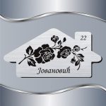 Pločica za vrata Floral 03 - Slika 2