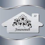 Pločica za vrata Floral 10 - Slika 3