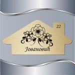 Pločica za vrata Floral 10 - Slika 4