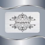 Pločica za vrata Floral 13