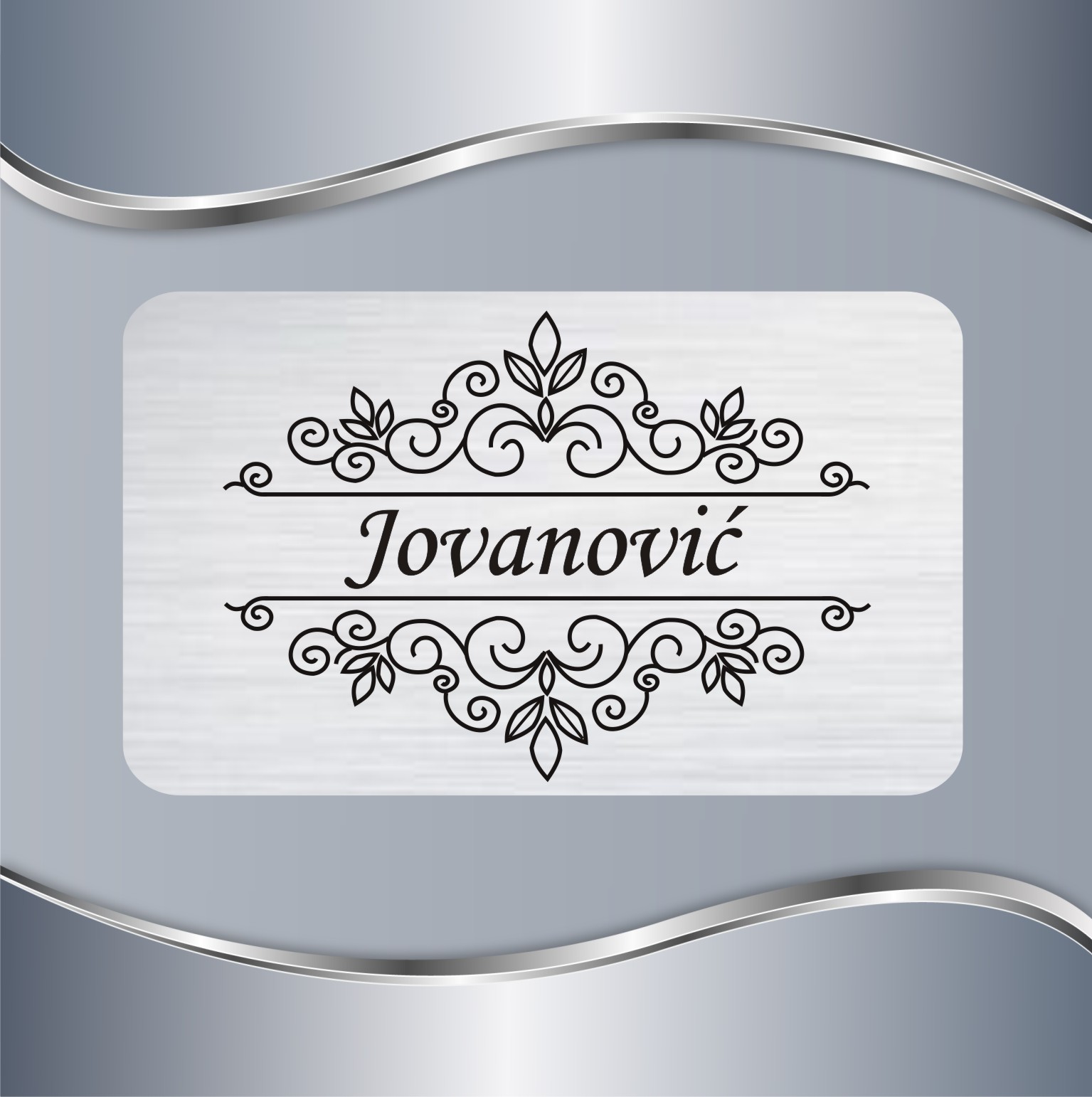 78.22.1-PZV-Floral-13 Pločica za vrata Floral 13 - Slika 1