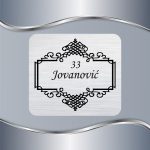 Pločica za vrata Floral 17 - Slika 2