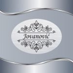 Pločica za vrata Floral 18