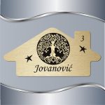Pločica za vrata Floral 19
