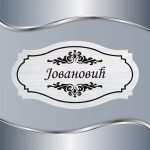 Pločica za vrata Floral 20