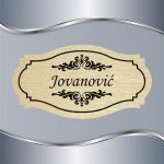 Pločica za vrata Floral 20 - Slika 3