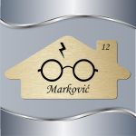 Pločica za vrata Harry Potter Naočare - Slika 3