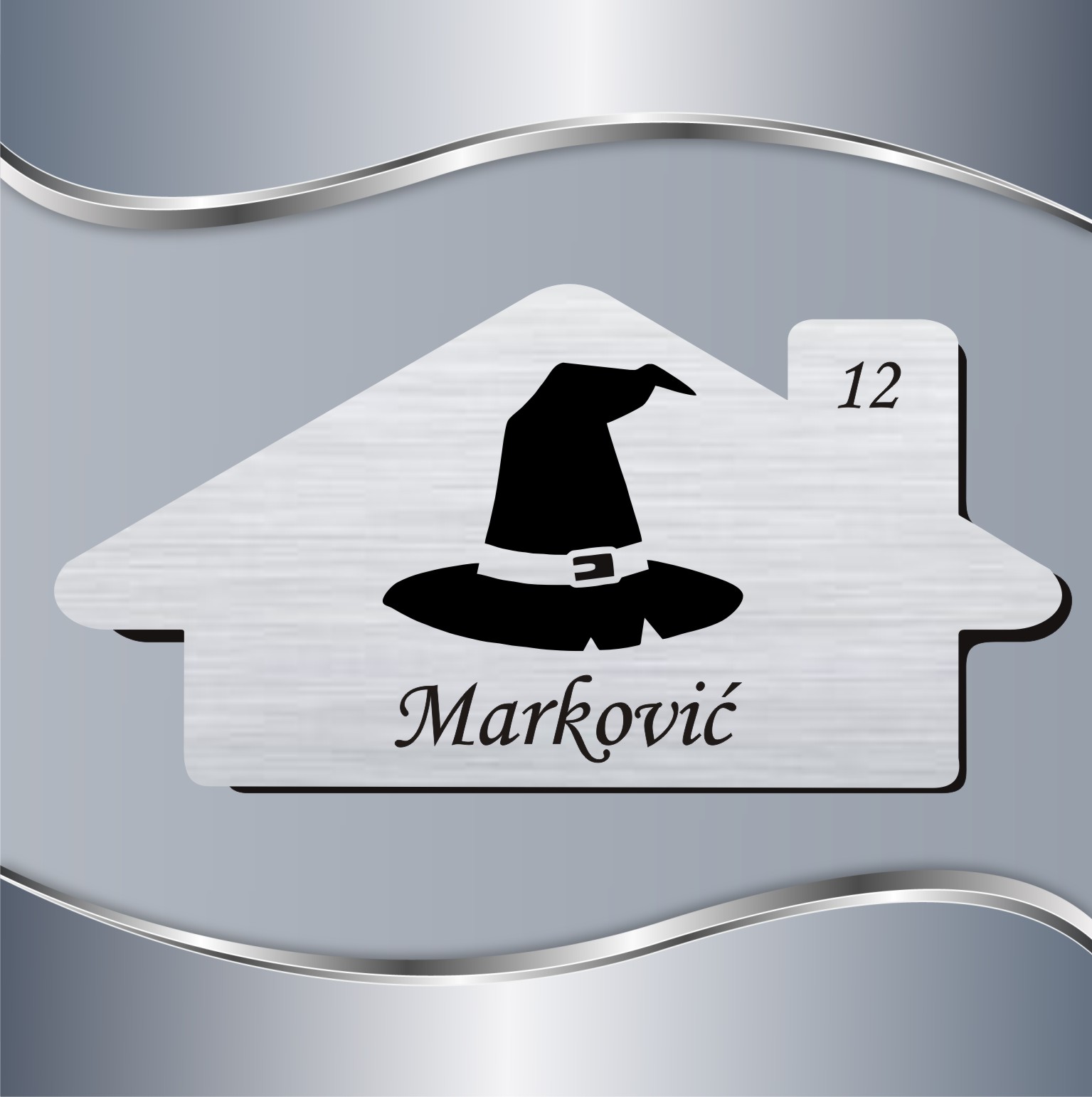 80.18.1-PZV-HP-Magic-hat Pločica za vrata Harry Potter Magic Hat - Slika 1