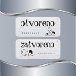 Tabla Otvoreno/Zatvoreno Beba