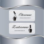 Tabla Otvoreno/Zatvoreno za manikire