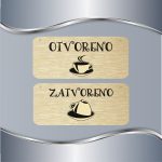 Tabla Otvoreno/Zatvoreno Šoljica kafe - Slika 2