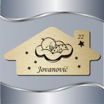 Pločica za vrata Beba na oblaku - Slika 3