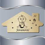Pločica za vrata Beba as flašicom - Slika 4