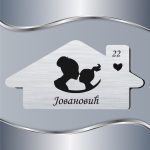 Pločica za vrata Mama sa ćerkom 6 - Slika 3