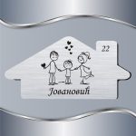 Pločica za vrata Roditelji sa sinom - Slika 2