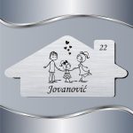 Pločica za vrata Roditelji sa ćerkom - Slika 2