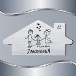 Pločica za vrata Roditelji sa ćerkom - Slika 3