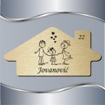 Pločica za vrata Roditelji sa ćerkom - Slika 4