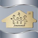 Pločica za vrata Roditelji sa 2 sina - Slika 4