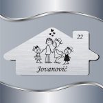 Pločica za vrata Roditelji sa dve ćerke - Slika 2