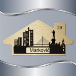 Pločica za vrata Beograd Pobednik - Slika 3