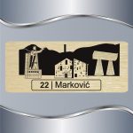 Pločica za vrata Kosovska Mitrovica 1 - Slika 3