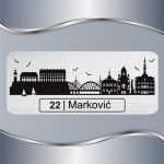 Pločica za vrata Novi Sad panorama