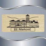 Pločica za vrata Vranje panorama - Slika 3